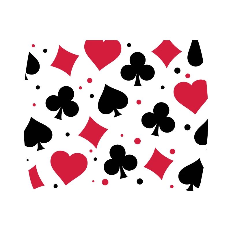 Spielkarten, Deck oder Deckkarten Gesichtsmaske