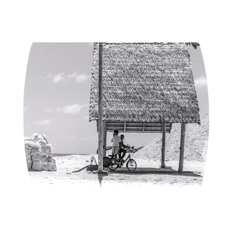 Cabane de plage solitaire