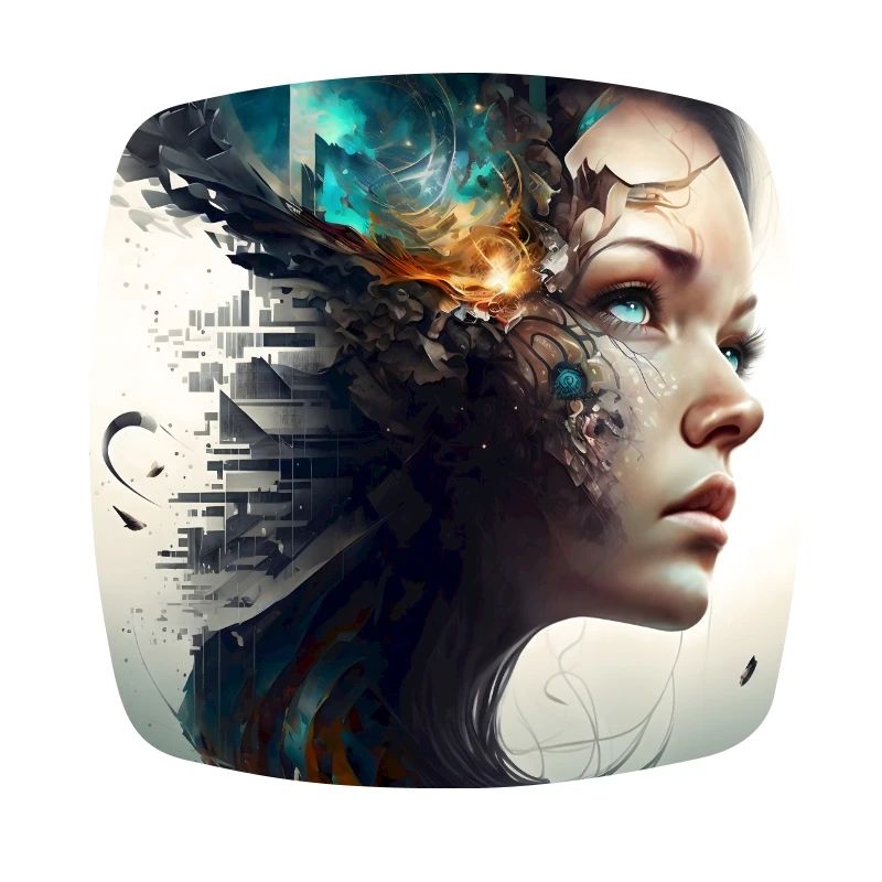 Fille de design graphique