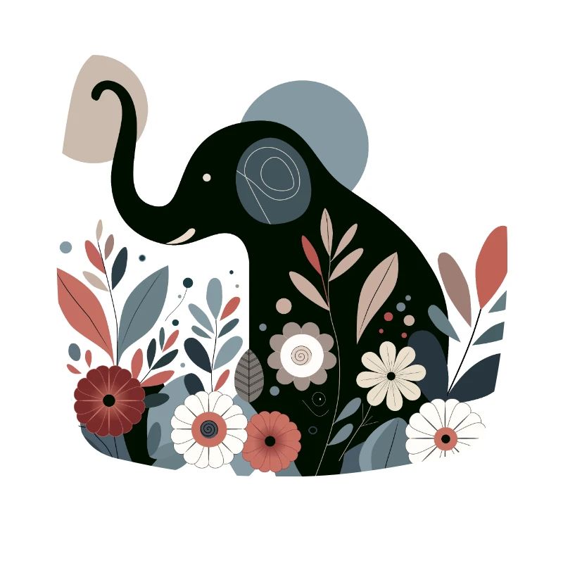 Floral Elephant