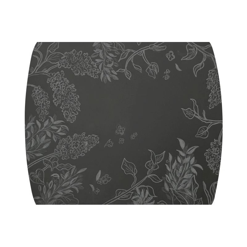 black and white lilac pattern