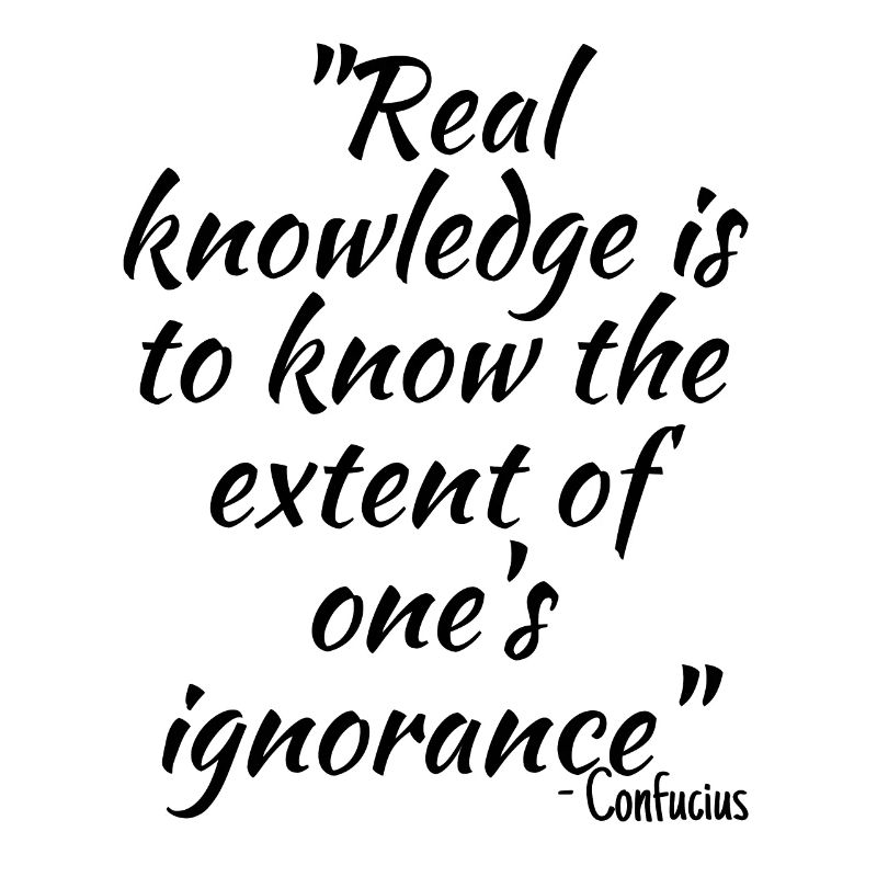 Real knowledge is to know the extent...
