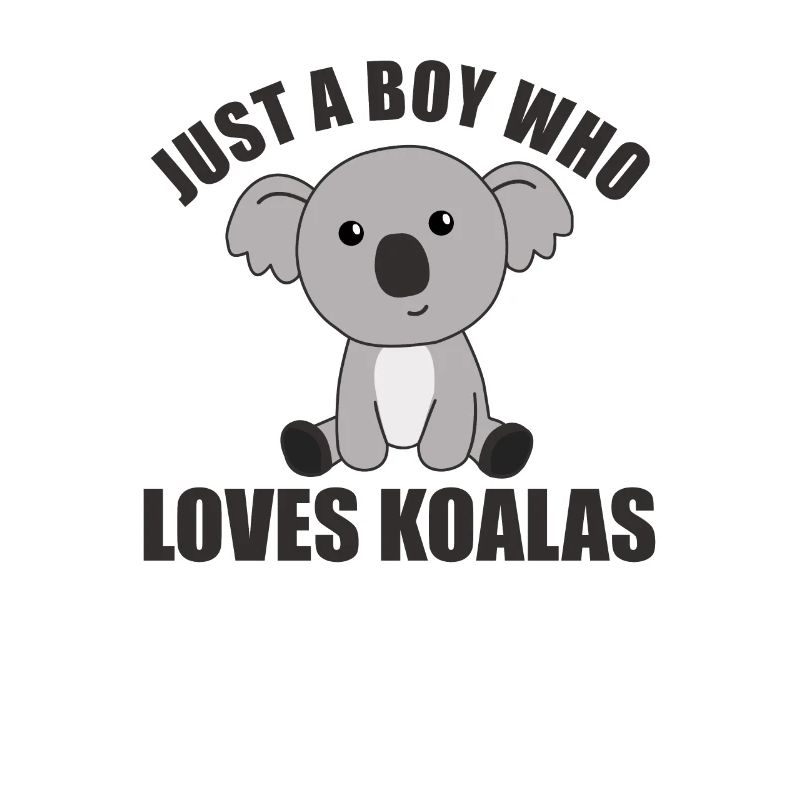 Nur ein Junge der Koalas liebt - süßer Koala