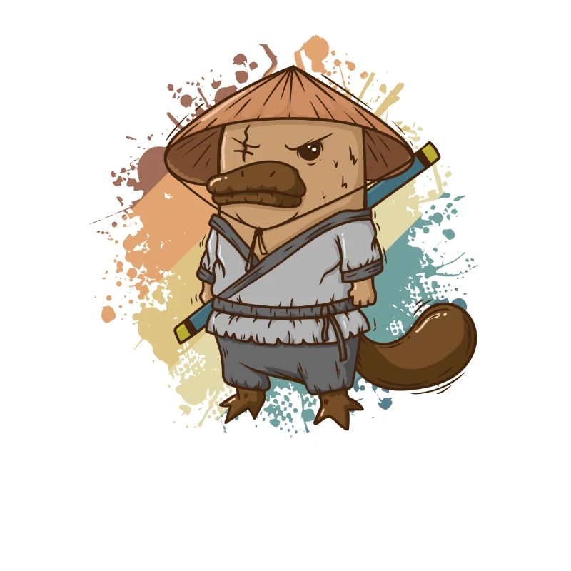 Platypus as Ninja Outback Australia