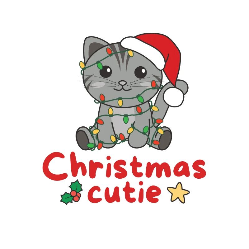 Chat de Noël Chats Mignon de Noël