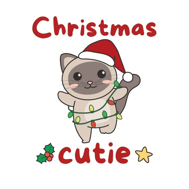 Chat de Noël Chats Mignon de Noël