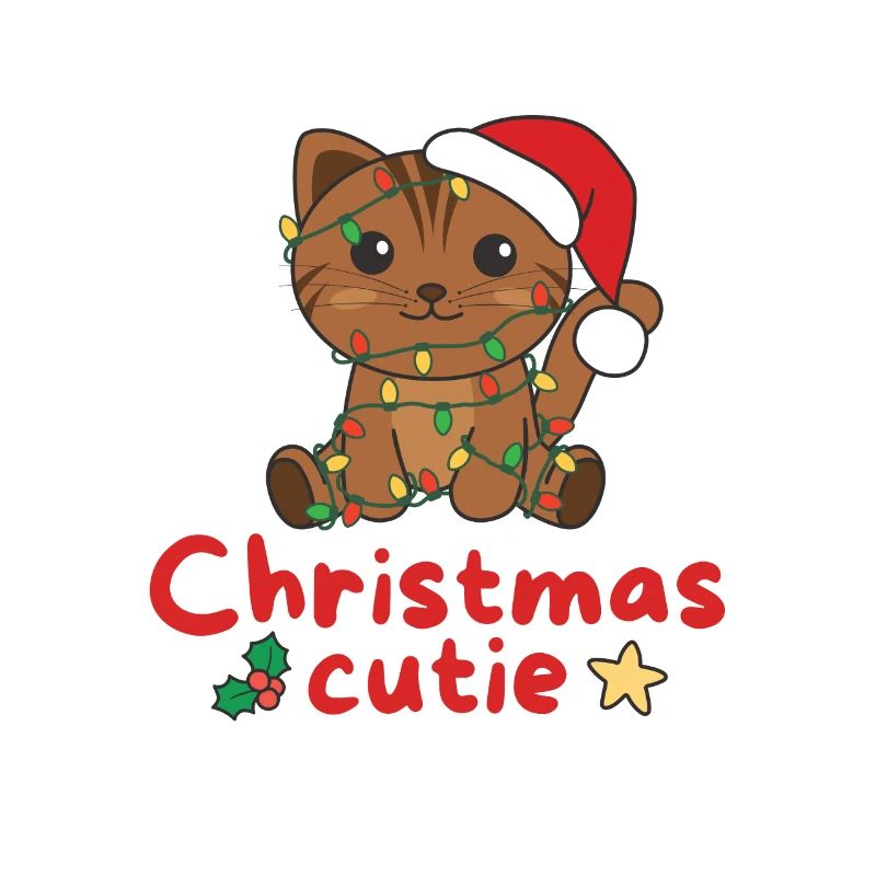 Chat de Noël Chats Mignon de Noël