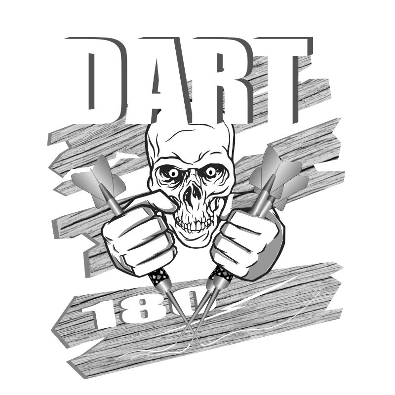 DART 180 Conception de crâne pour les joueurs de fléchettes