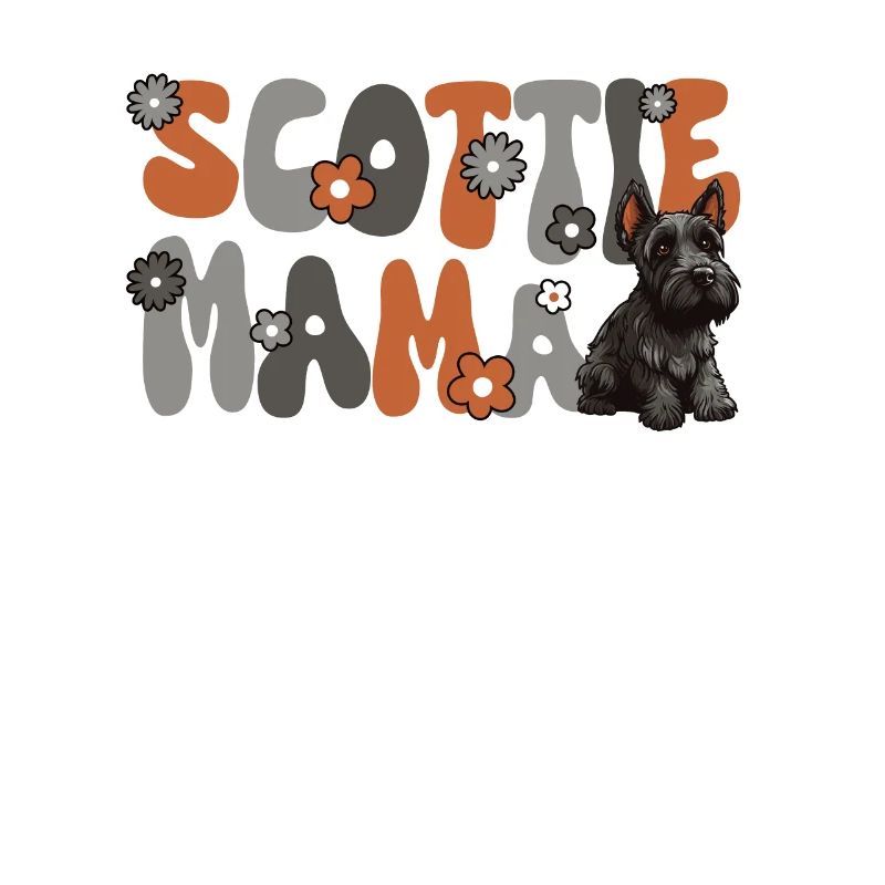 Scottish Terrier Groovy Scottie Mama