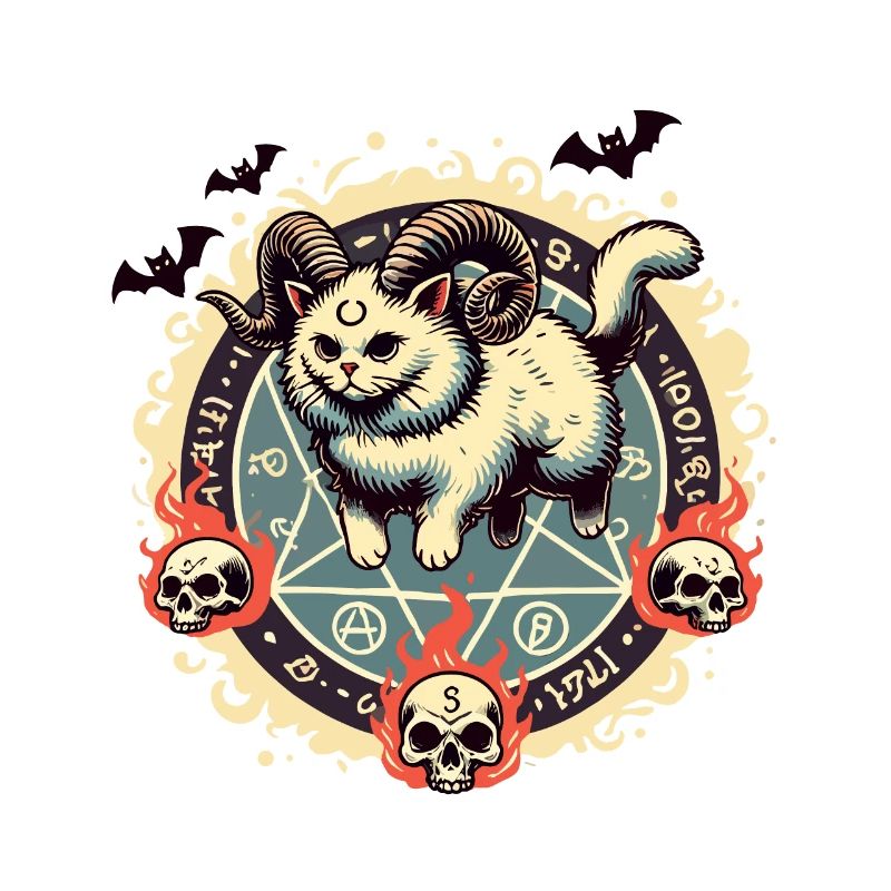 Mignon Lucifer chat drôle chats invocation