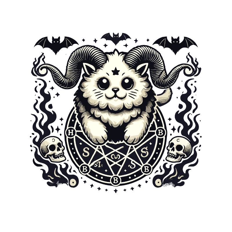 Mignon Lucifer chat drôle chats invocation