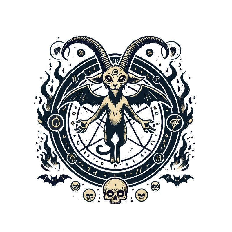 Creepy Devil Cat Dark Cats Invocation