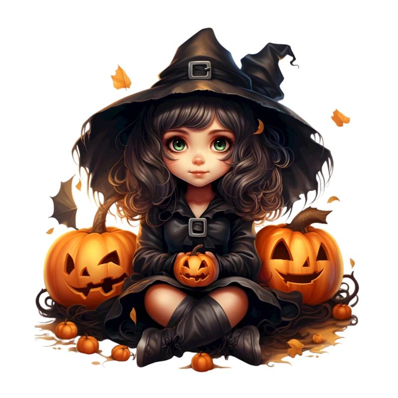 Halloween Pumpkin Witch