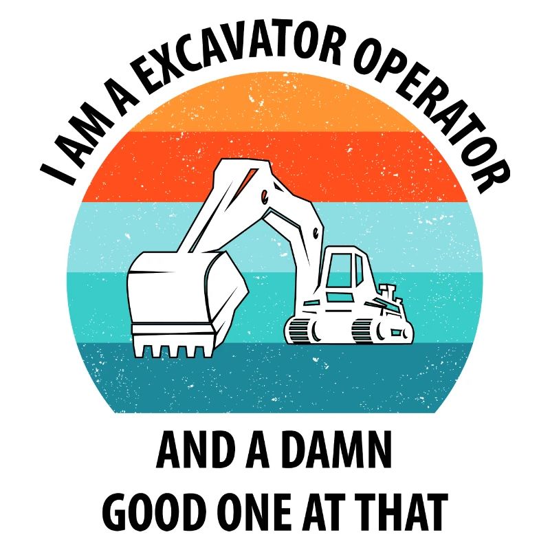 Bagger Baggerfahrer Baggerwagen