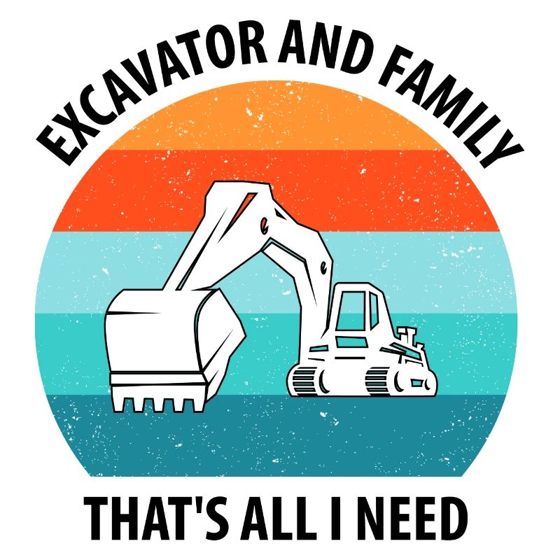 Bagger Baggerfahrer Baggerwagen