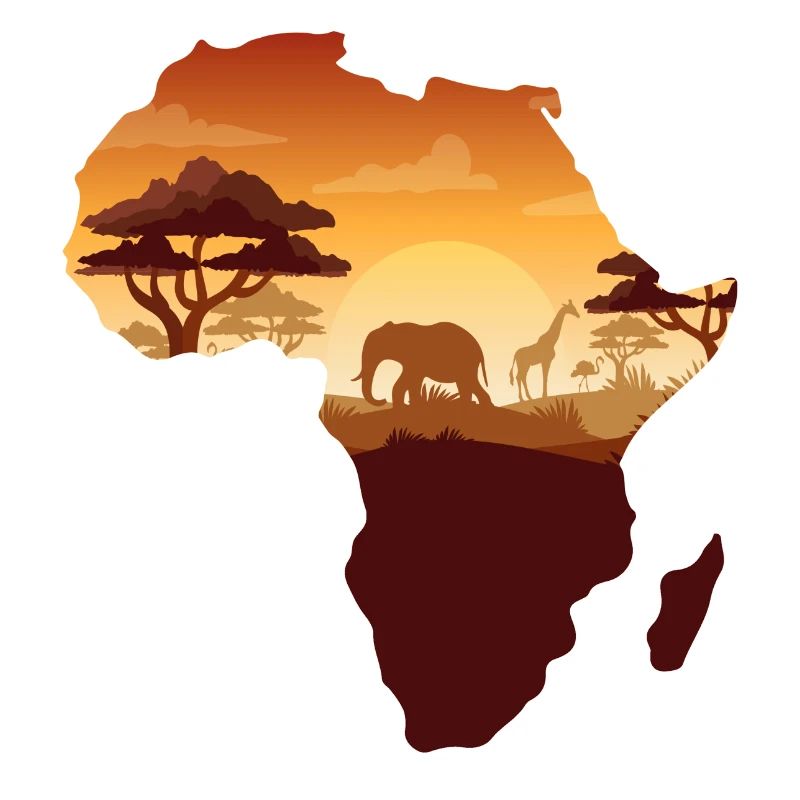 African Safari Map