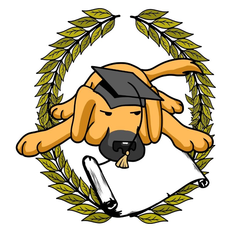 Laurel Wreath Dog Learned Master Diploma Examination