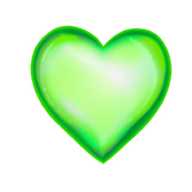 Idée cadeau vert vert feu coeur