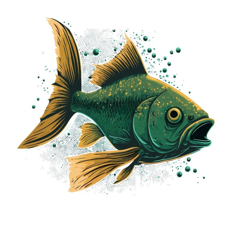 Poisson à bouche ouverte