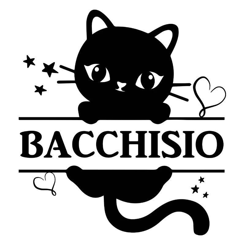 Bacchisio T-Shirt Katze Geschenkidee Katze