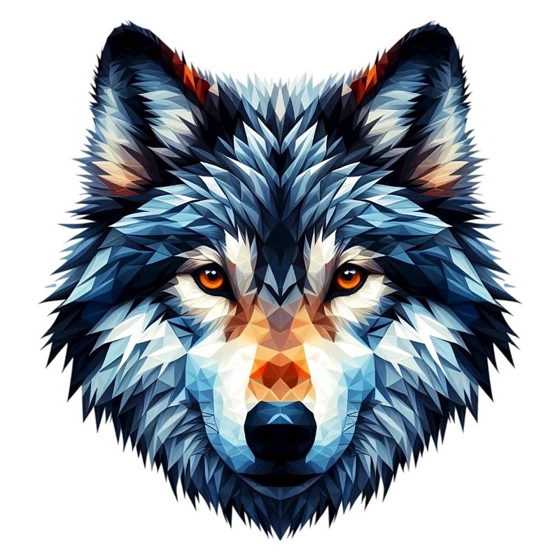 Polygonaler Wolf