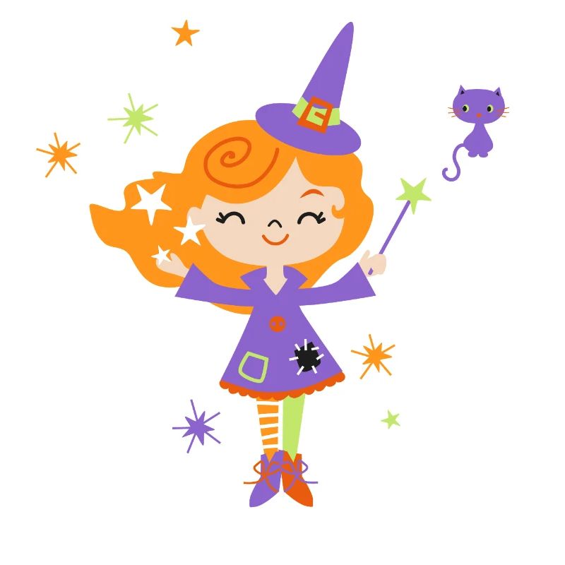 Moonlight Witch with Magic Wand