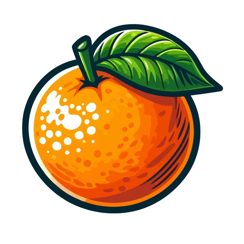 Orange Illustrée Colorée