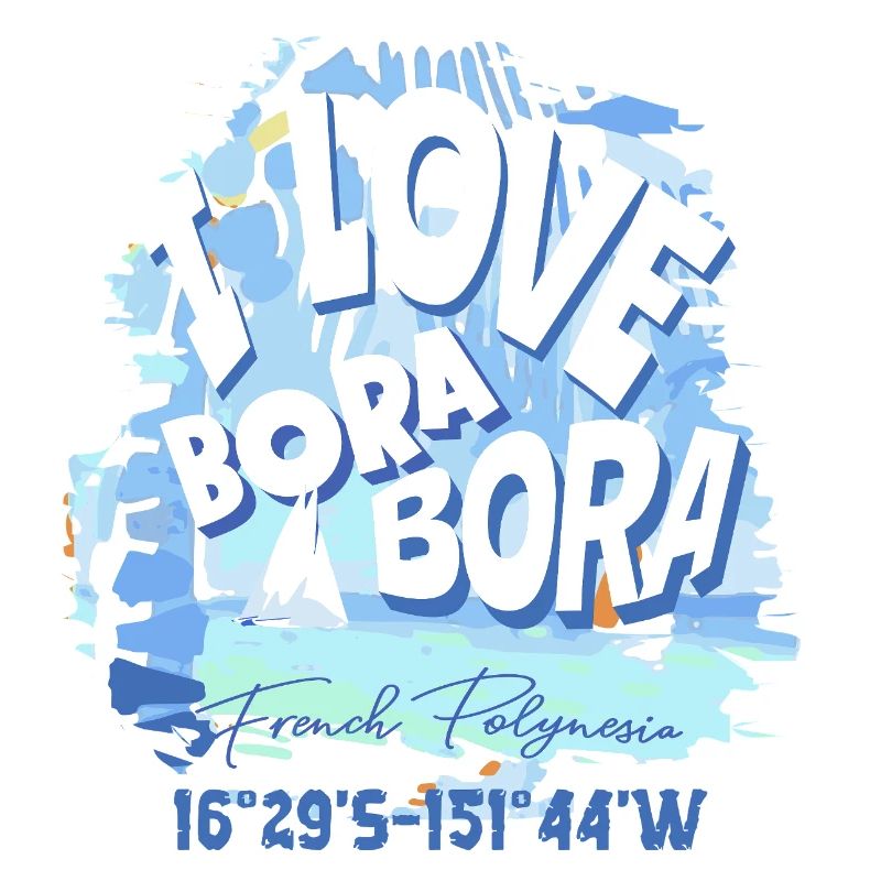 Nautisches Design Bora Bora Blau