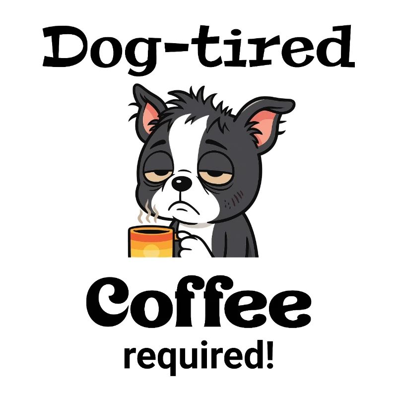 Boston - Hund müde - Kaffee erforderlich