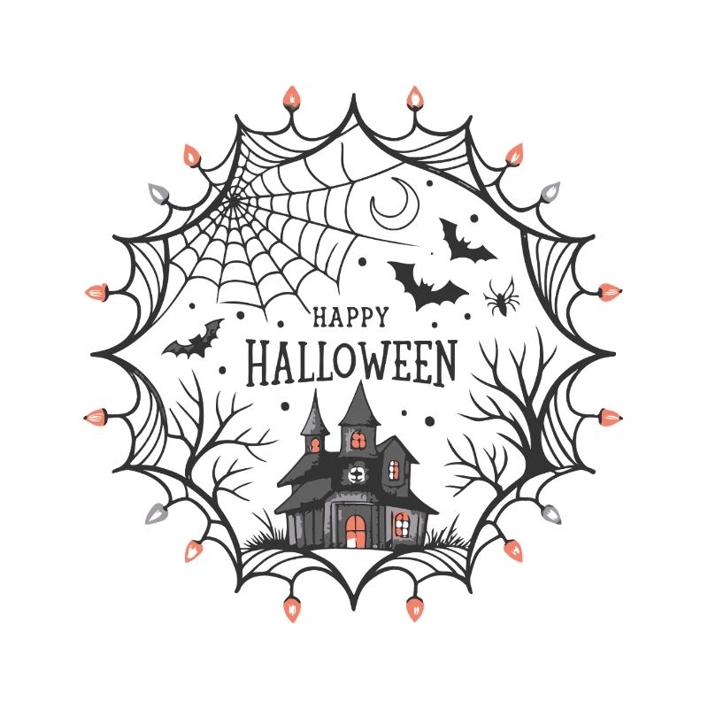 Halloween Spider Web Castle
