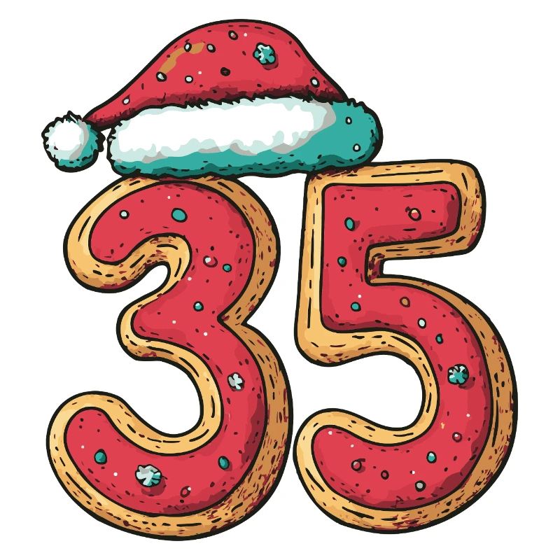 Biscuit de Noël à 35 chiffres