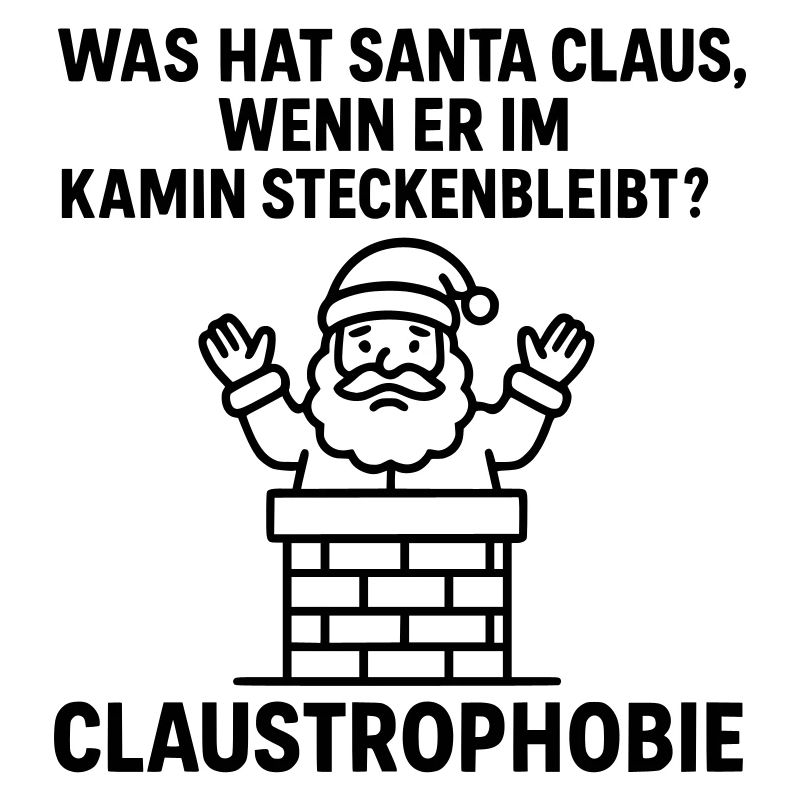 claustrophobie witziger weihnachts spruch 