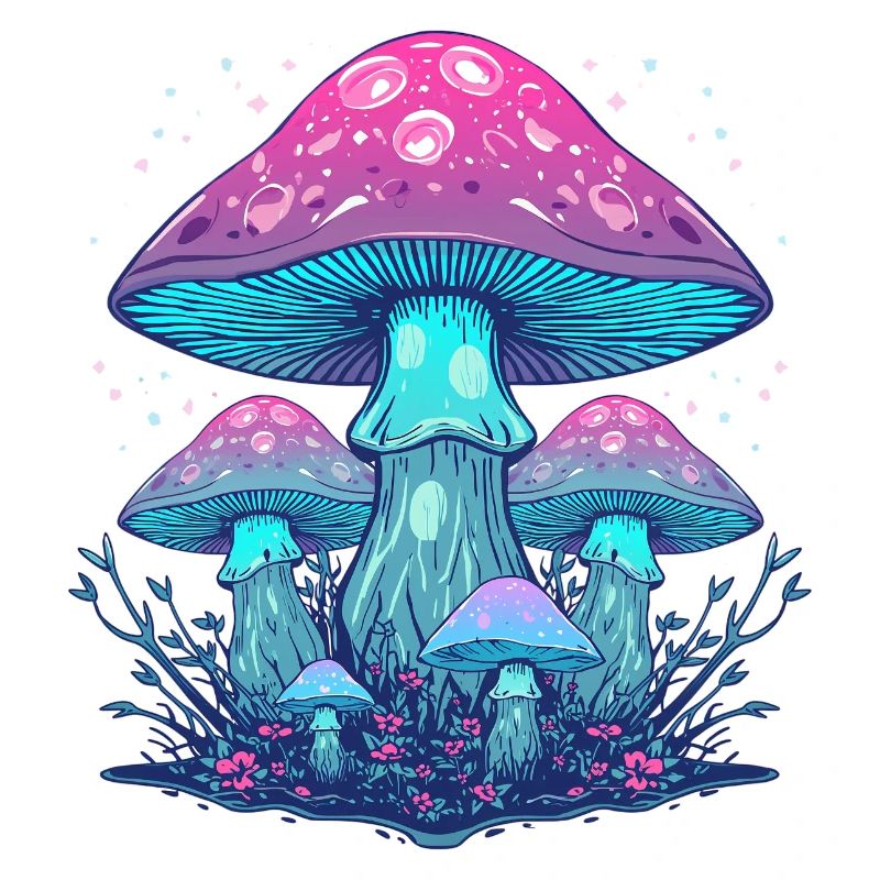 Ätherische Neonpilze