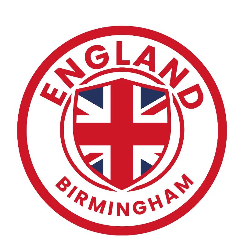Birmingham England emblem flag