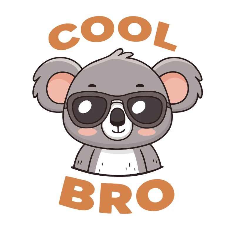 Koala Cool Bro with Goggles