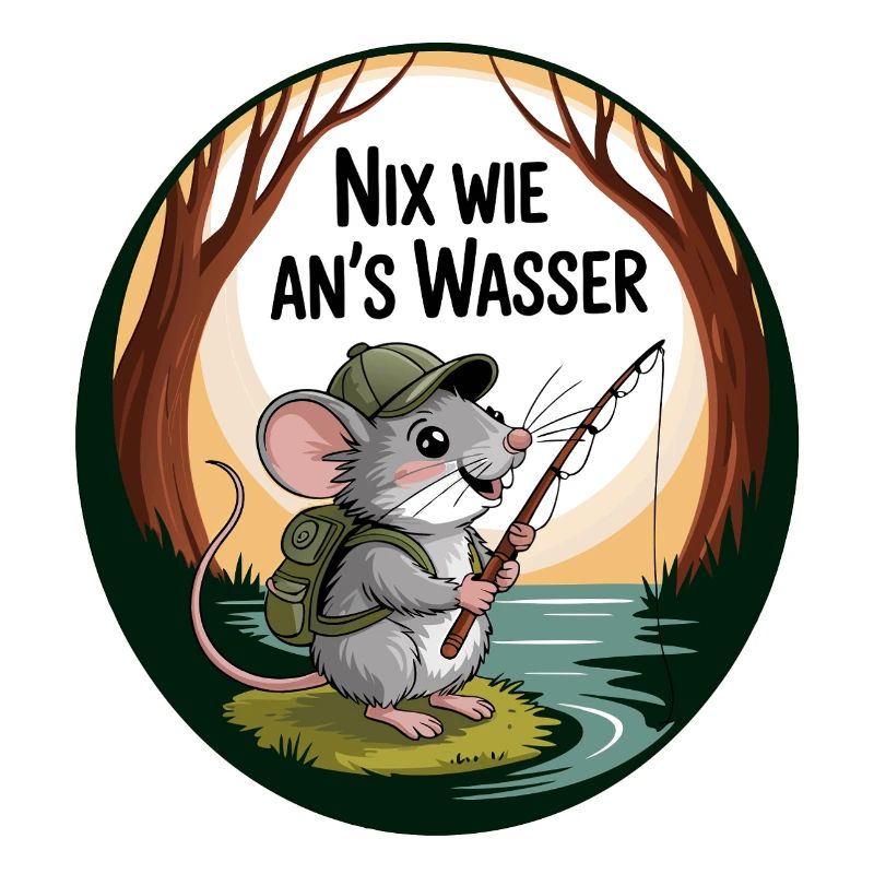 Rien de tel que de pêcher sur l’eau avec Papy Souris