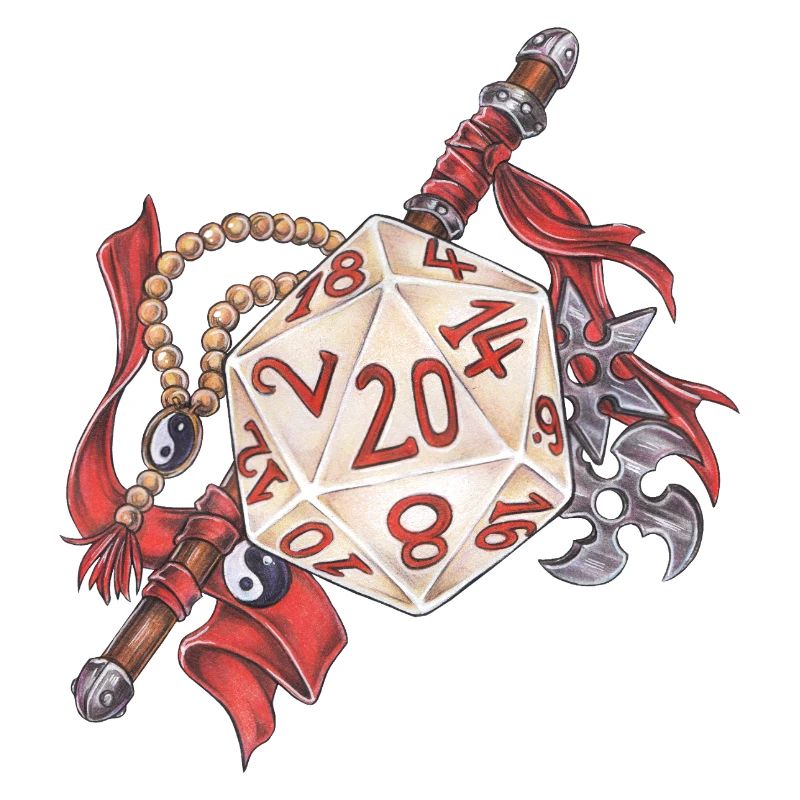 Rollenspiel Tabletop D20 Würfel Geschenk Mönch