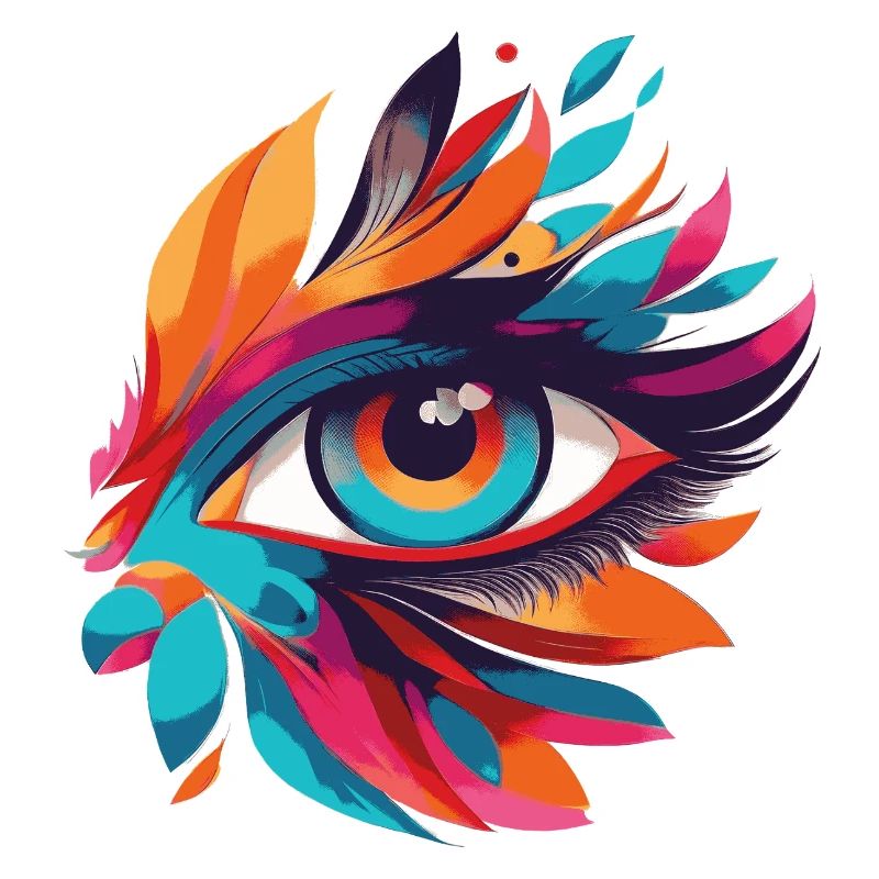 Color Eye Leaf Fire Pattern