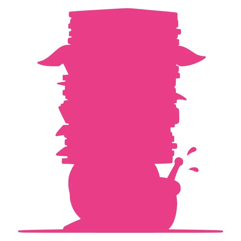 Snail File Stack Silhouette