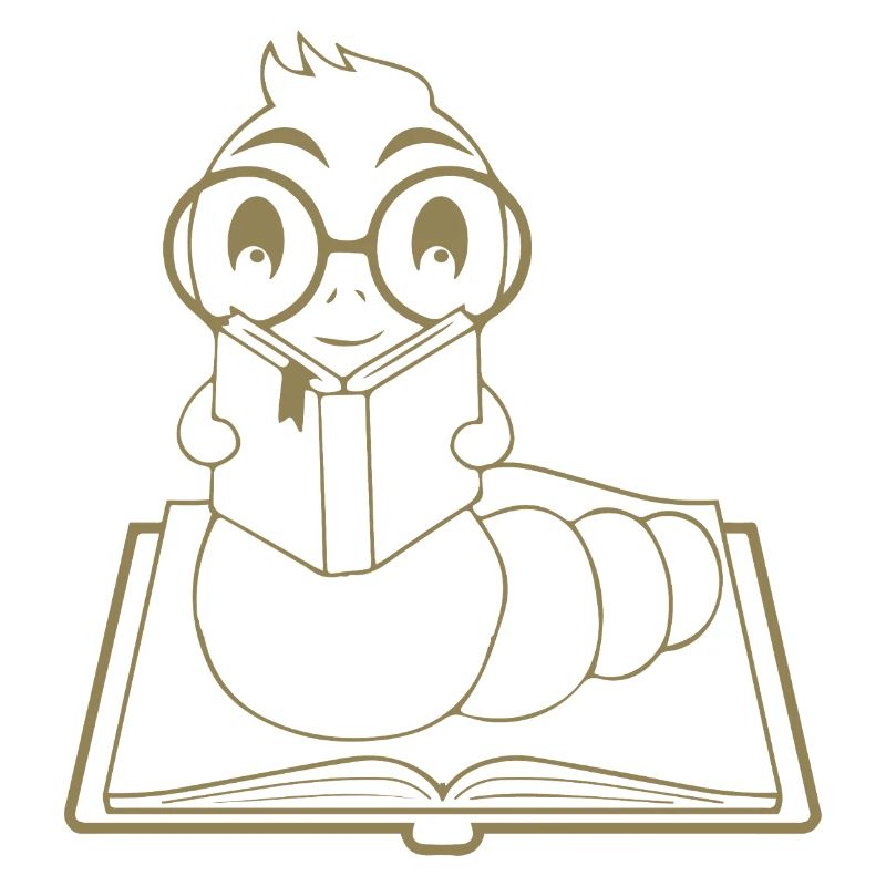 Silhouette de nerd de lecteur minimaliste