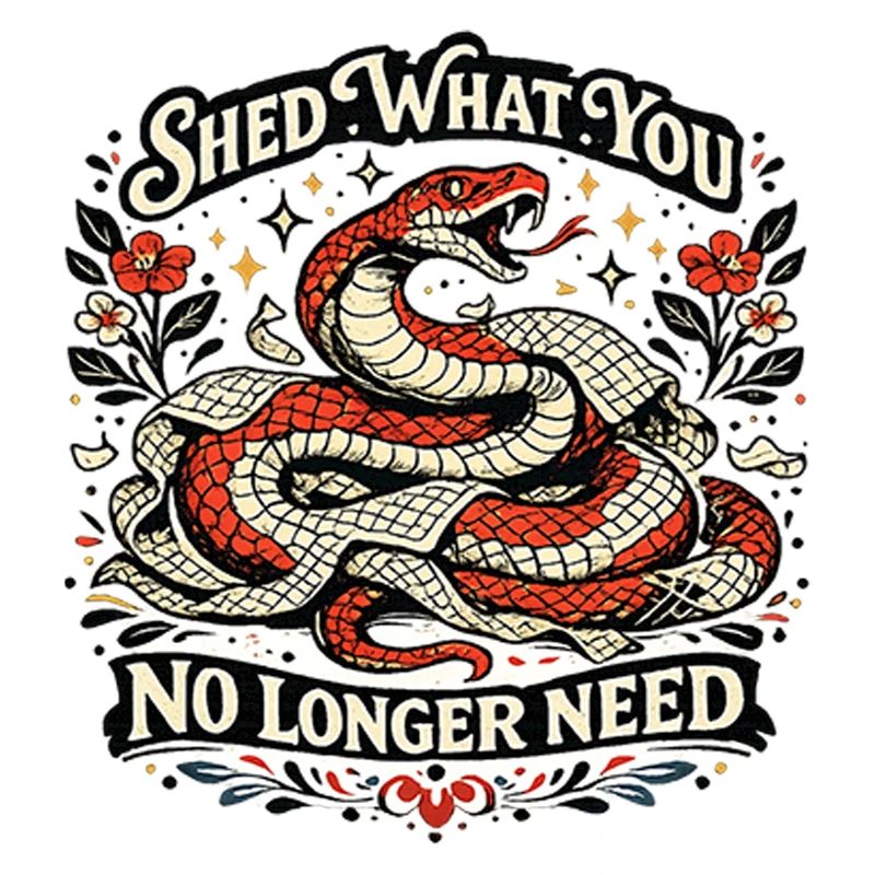 Déchiquetez ce dont vous n’avez plus besoin : illustrations de serpent