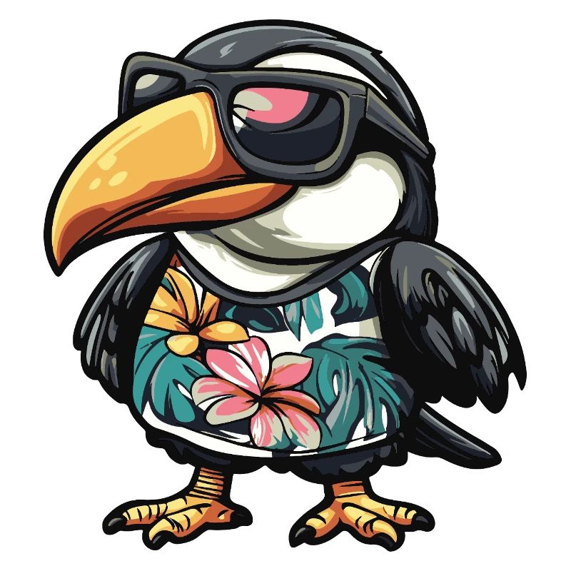 Tukan Vogel Comic Urlaub