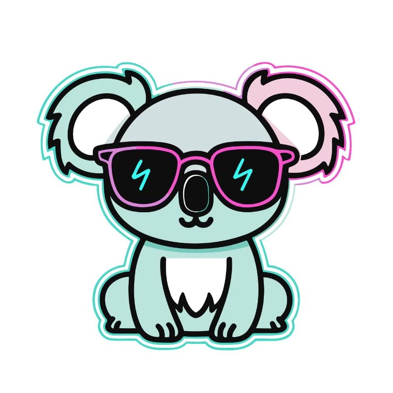 Koala-Neonbrillen