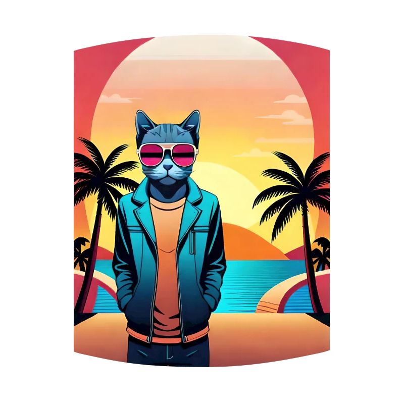 Synthwave Cat