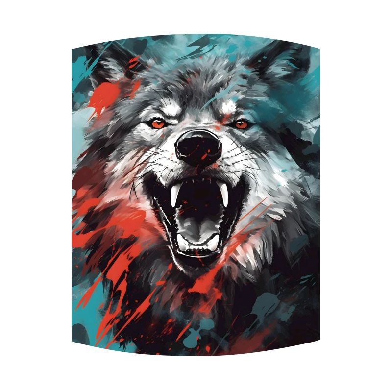 Wolf Gesicht Feuer