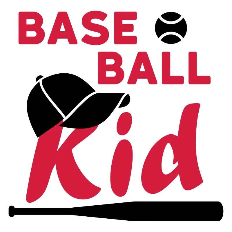 Baseball kid (Spielball, Kappe, Baseballschläger)