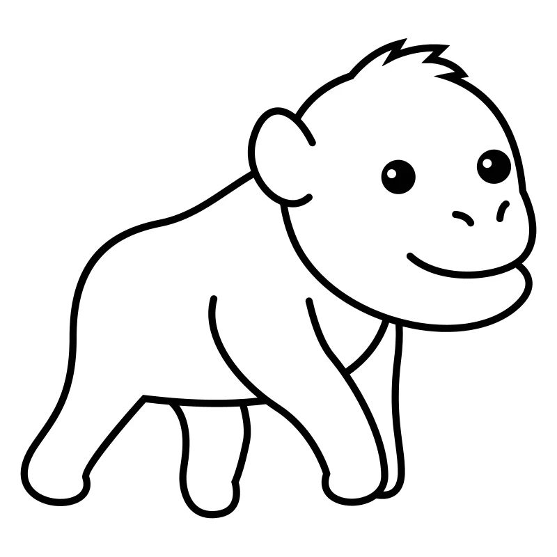 Orangutan monkey comic