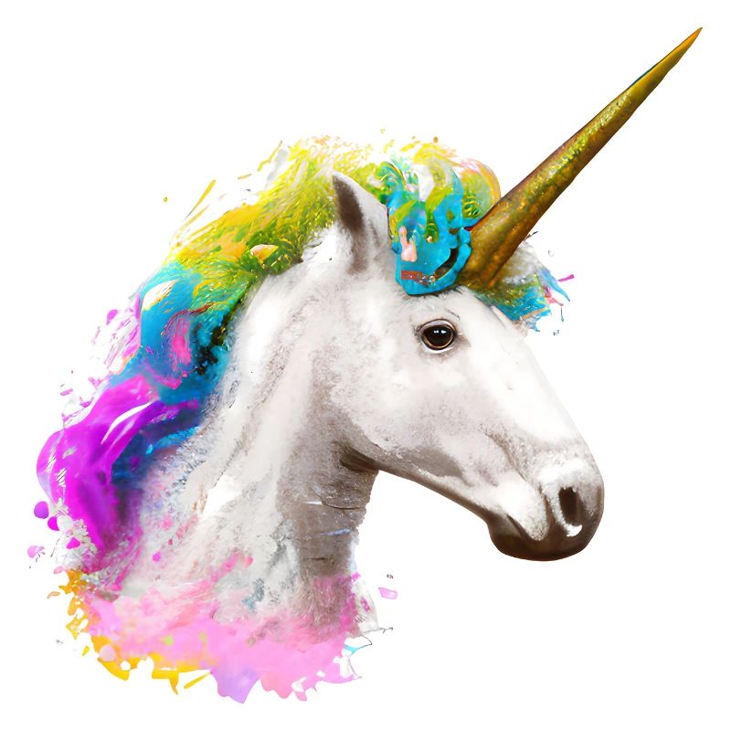 Farbenfrohes Einhorn