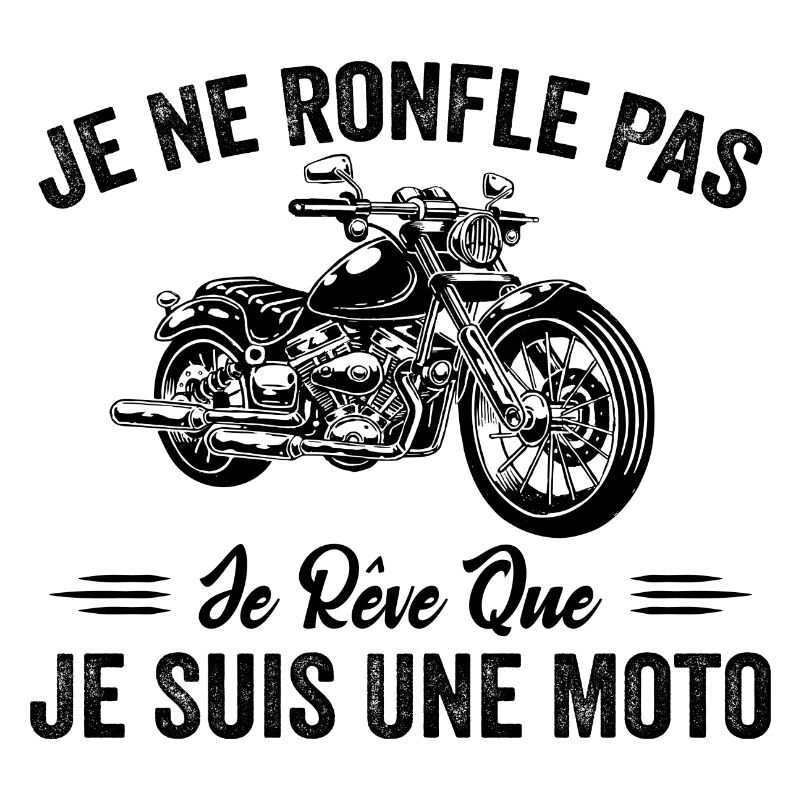 Ich schnarche nicht, ich träume, ich bin ein Motorrad