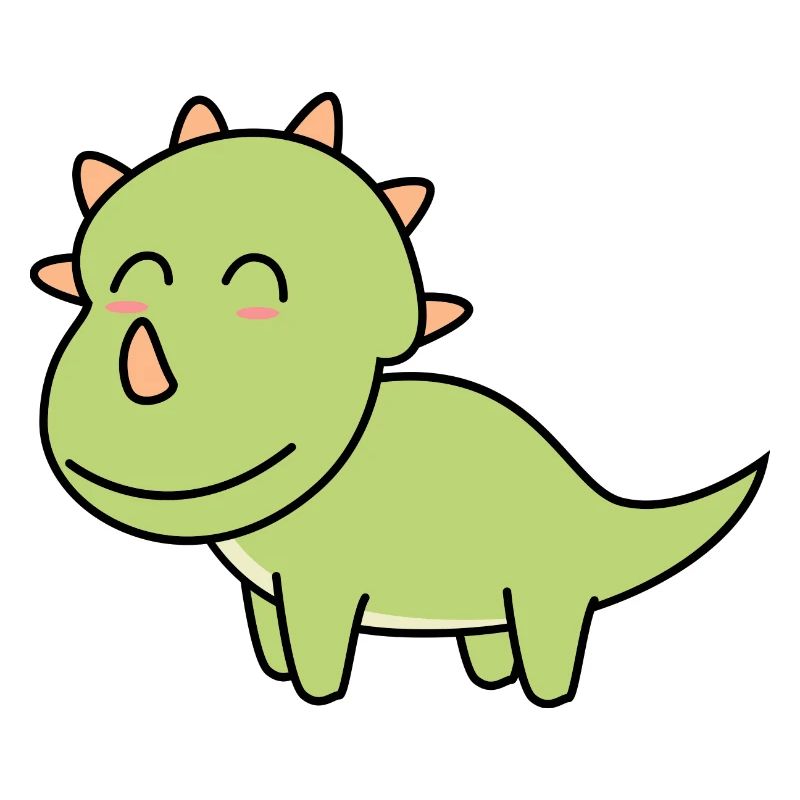 Dinosaur triceratops comic